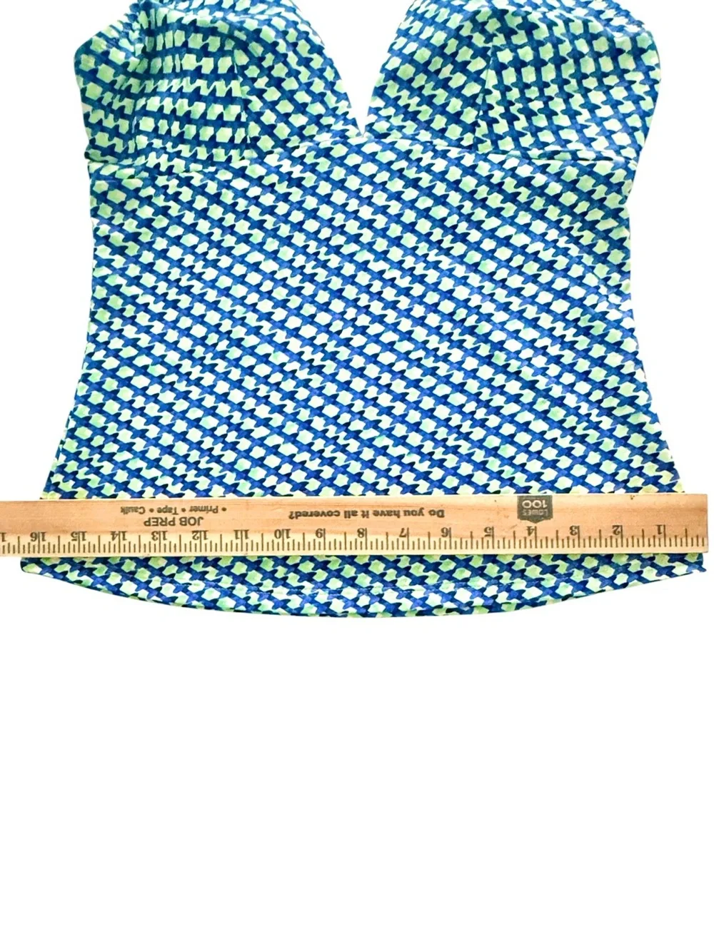 Tommy Bahama Palm Modern Mosaic Pool Ring Tankini Top